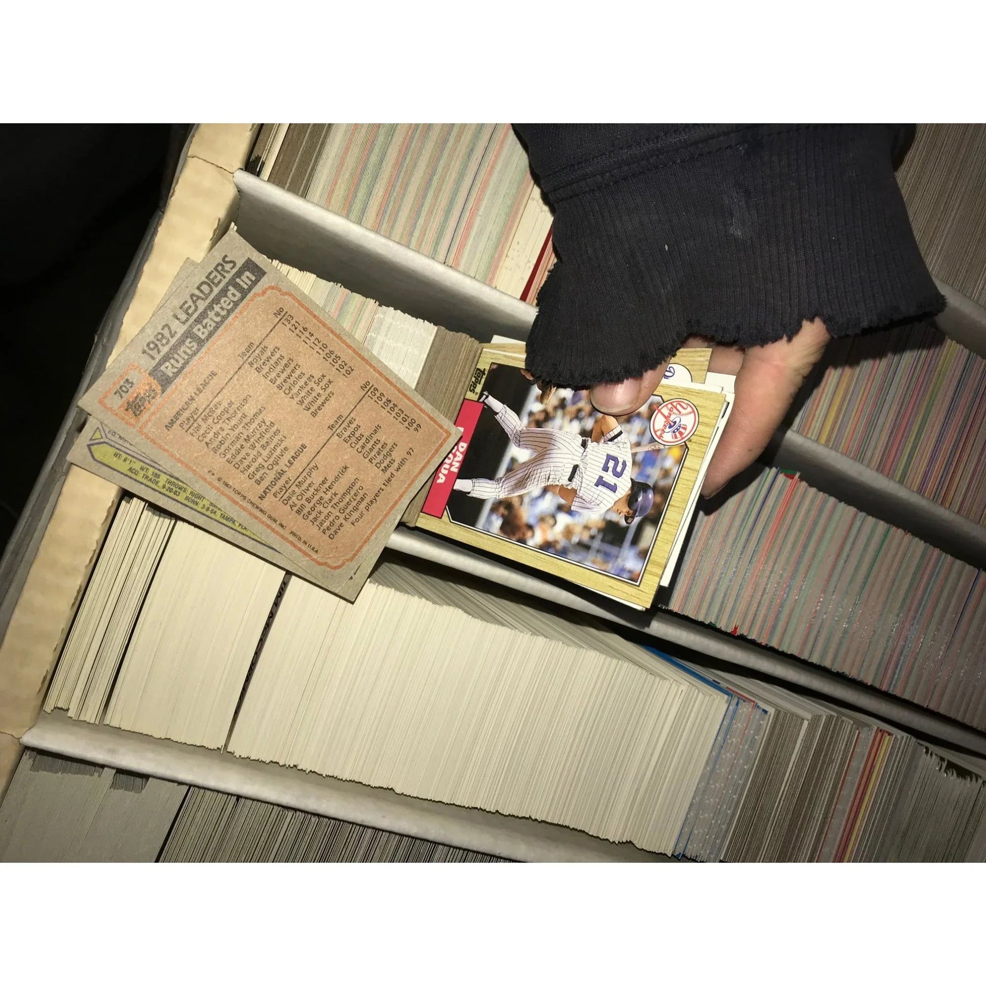 Monster Box of Baseball Cards (5000 card capacity for box) - Mostly 1980's - 90s Various Sports - Various - A+ Stuff