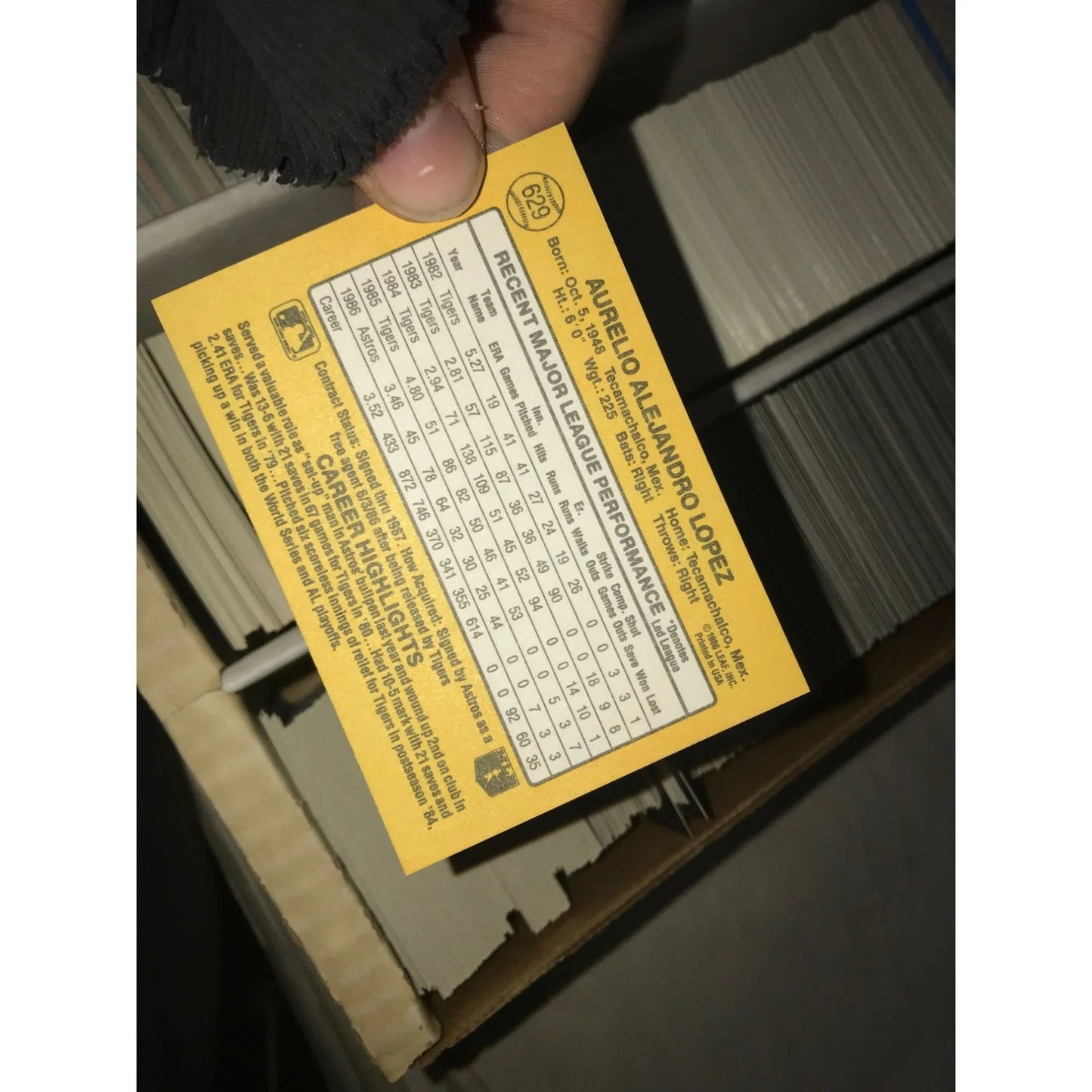 Monster Box of Baseball Cards (5000 card capacity for box) - Mostly 1980's - 90s Various Sports - Various - A+ Stuff