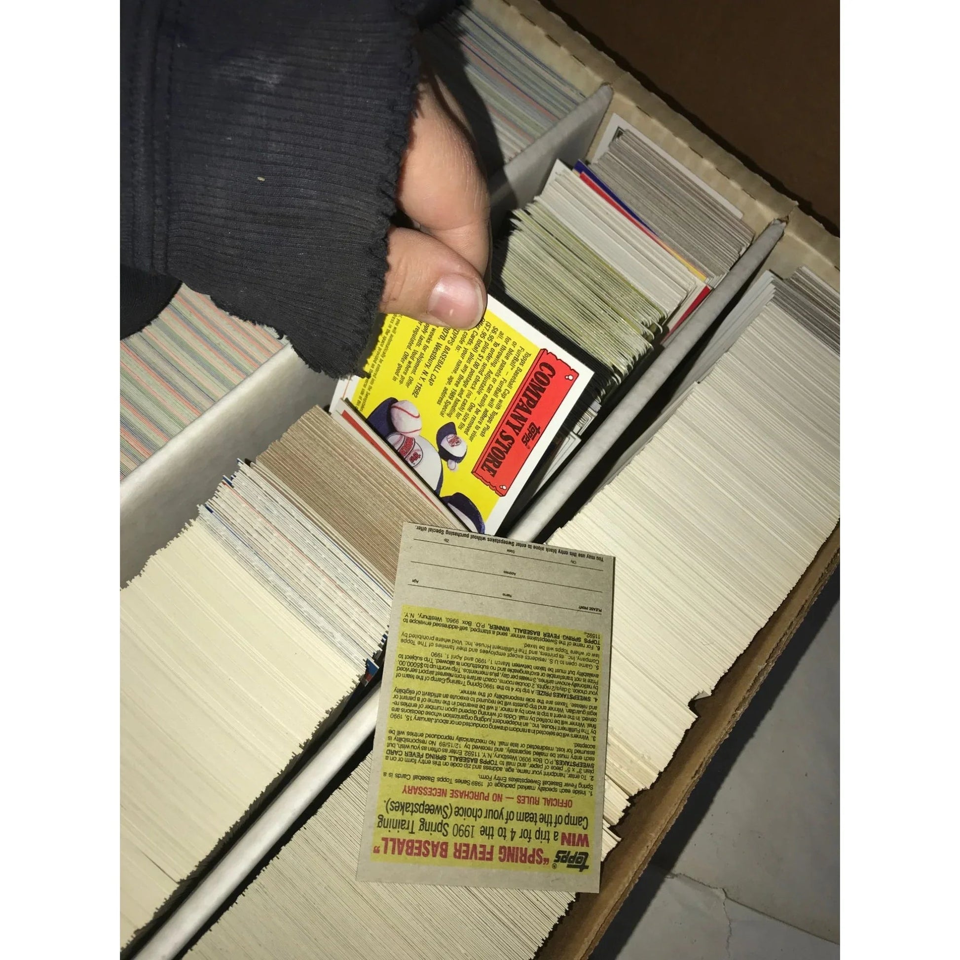 Monster Box of Baseball Cards (5000 card capacity for box) - Mostly 1980's - 90s Various Sports - Various - A+ Stuff