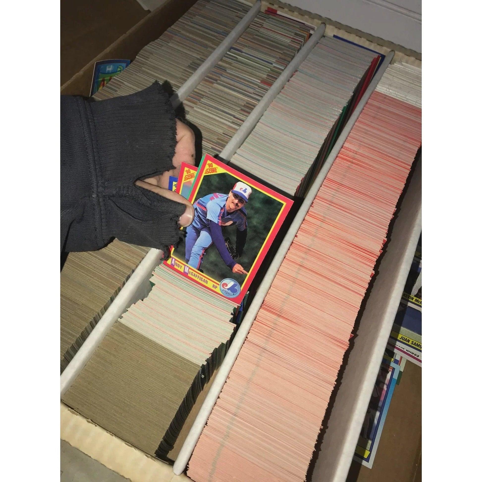 Monster Box of Trading Cards (5000 card capacity for box) - Mostly 90s Baseball - Topps, Donruss - A+ Stuff