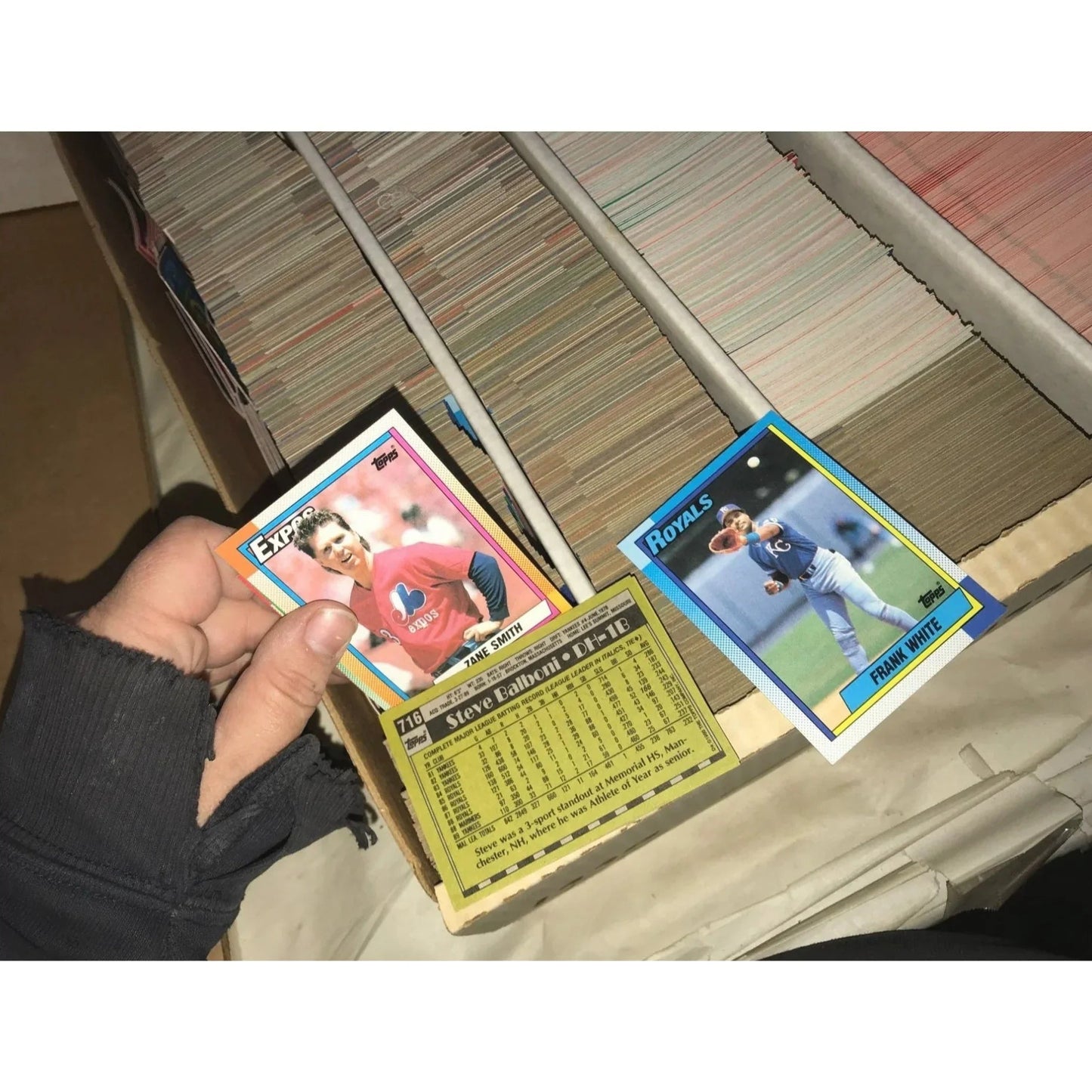 Monster Box of Trading Cards (5000 card capacity for box) - Mostly 90s Baseball - Topps, Donruss - A+ Stuff