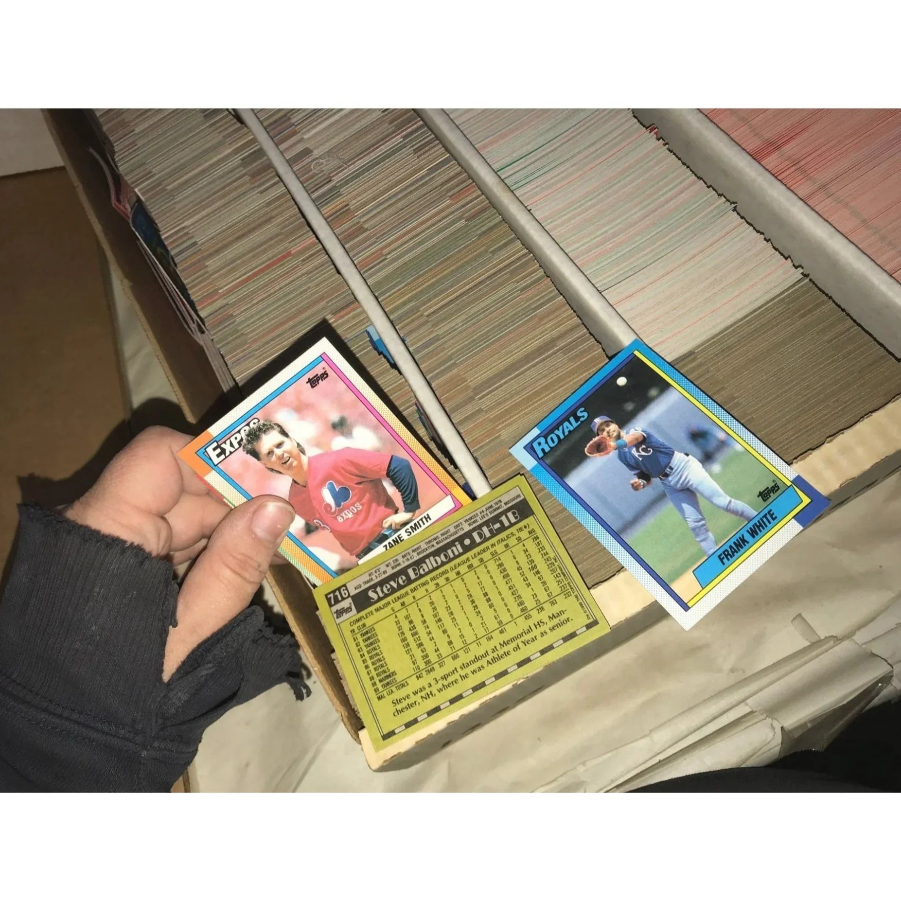 Monster Box of Trading Cards (5000 card capacity for box) - Mostly 90s Baseball - Topps, Donruss - A+ Stuff