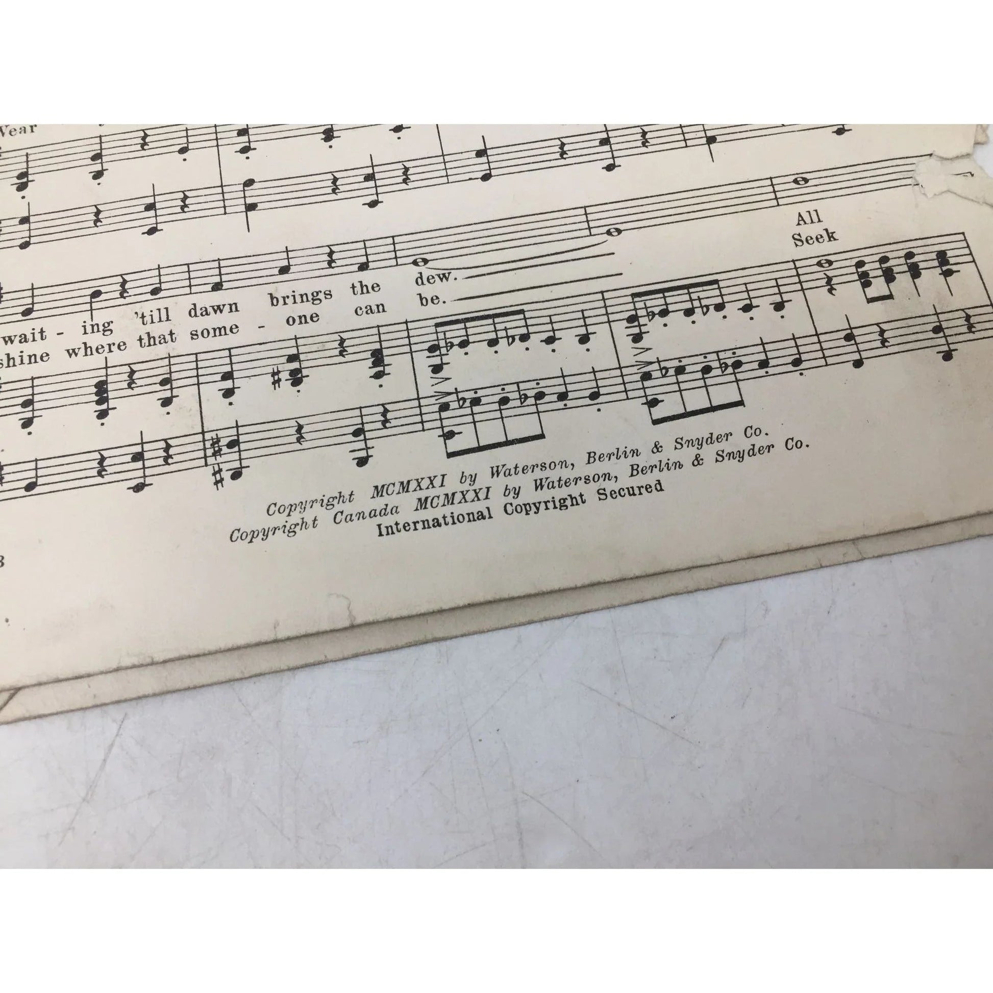 ''MOONLIGHT'' BY CON CONRAD SHEET MUSIC BOOK - A+ Stuff - SHEET MUSIC - A+ Stuff