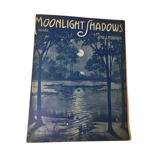 ''MOONLIGHT SHADOWS'' VINTAGE SHEET MUSIC - A+ Stuff - SHEET MUSIC - A+ Stuff