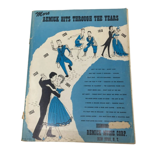 More Remick Hits Through The Years Vintage Sheet Music Book - A+ Stuff - SHEET MUSIC - A+ Stuff