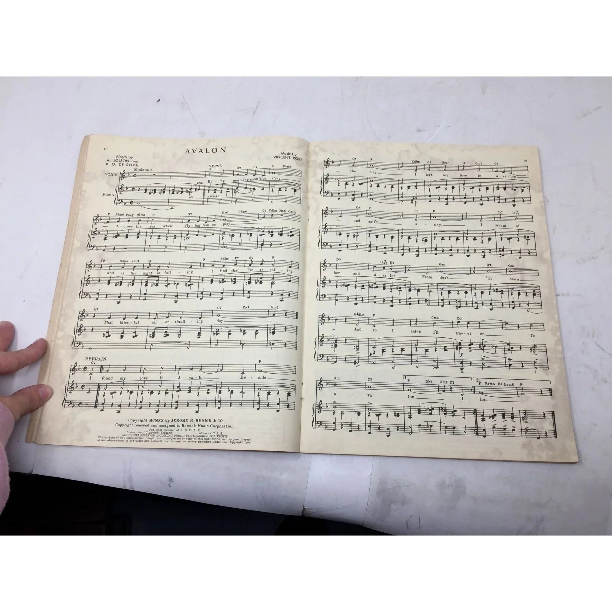 More Remick Hits Through The Years Vintage Sheet Music Book - A+ Stuff - SHEET MUSIC - A+ Stuff