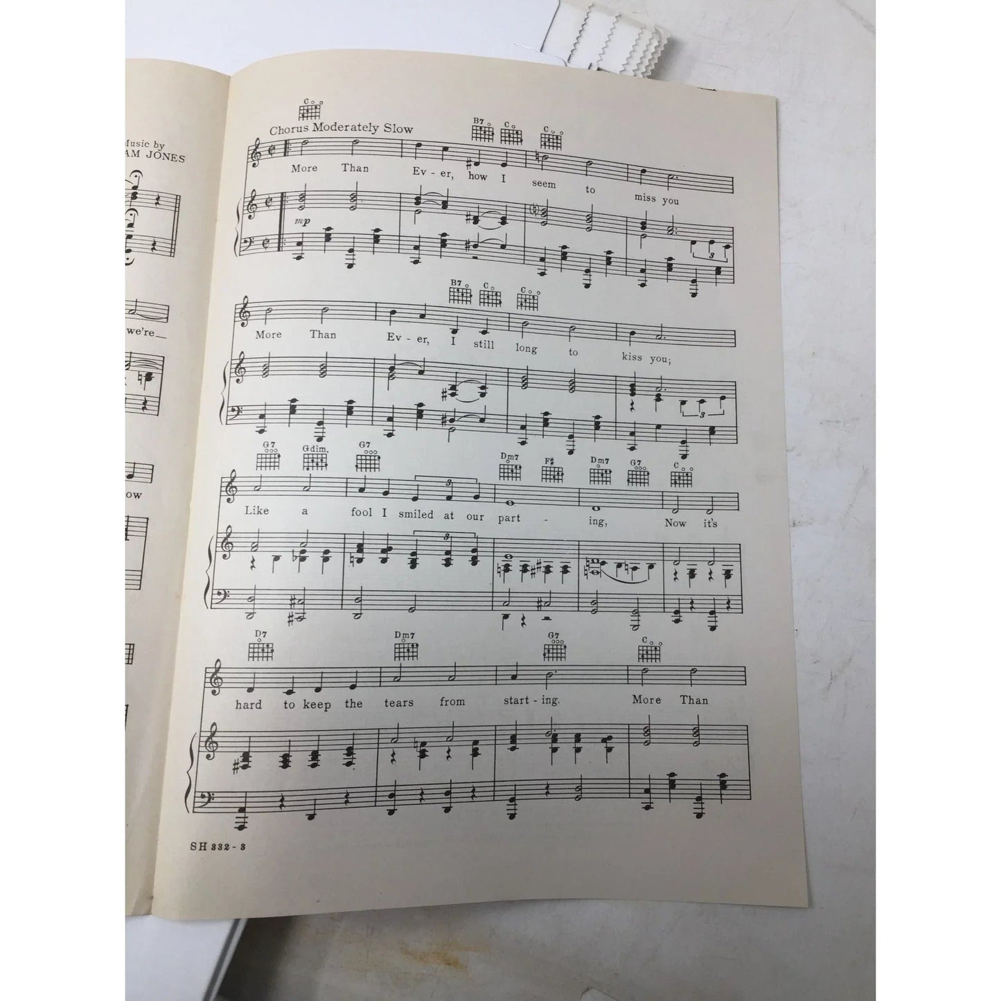 ''MORE THAN EVER'' BY BUD GREEN/ISHAM JONES - ADVANCE ARTIST COPY - A+ Stuff - SHEET MUSIC - A+ Stuff