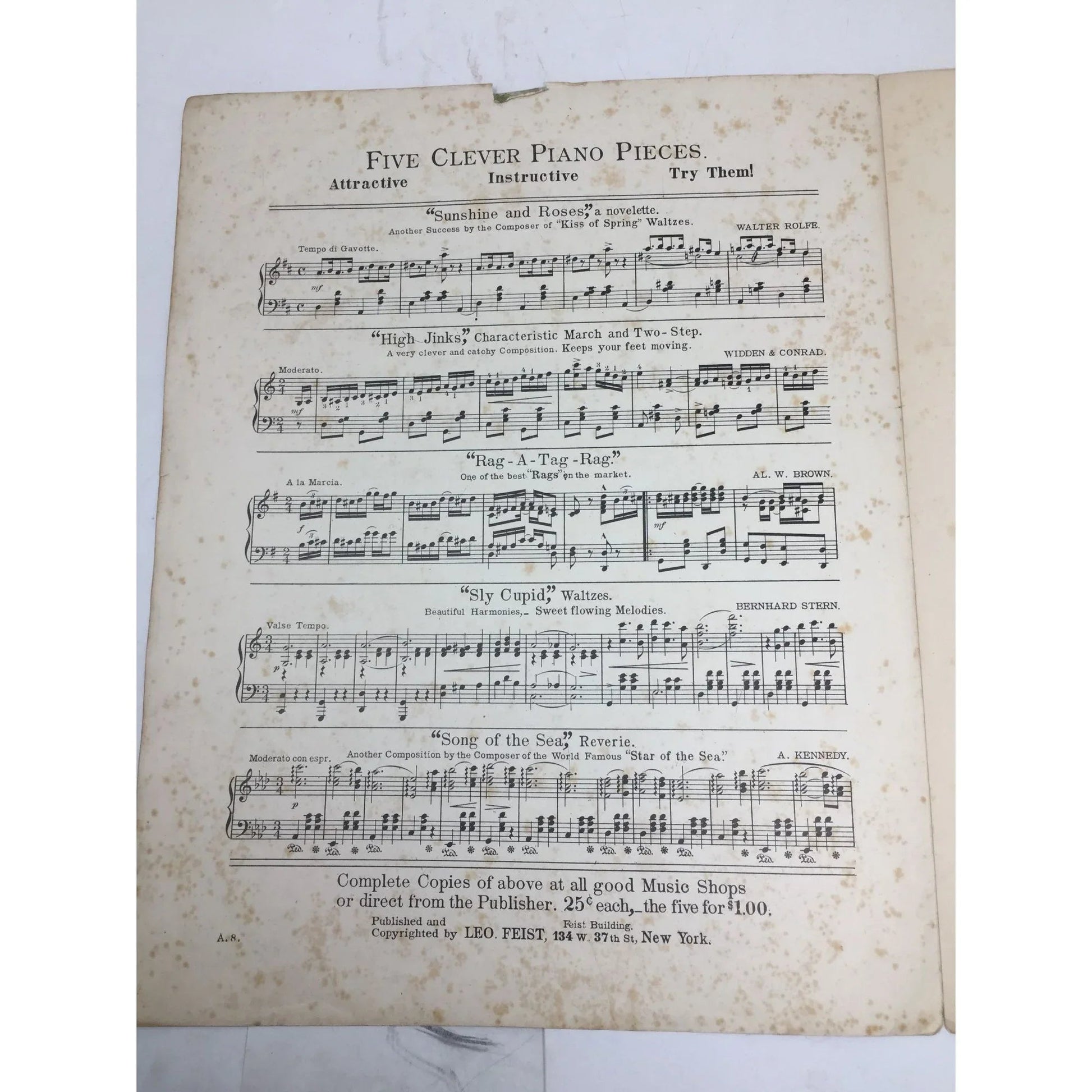 MORNING STAR REVERIE BY IDA F IRVING SHEET MUSIC - A+ Stuff - SHEET MUSIC - A+ Stuff