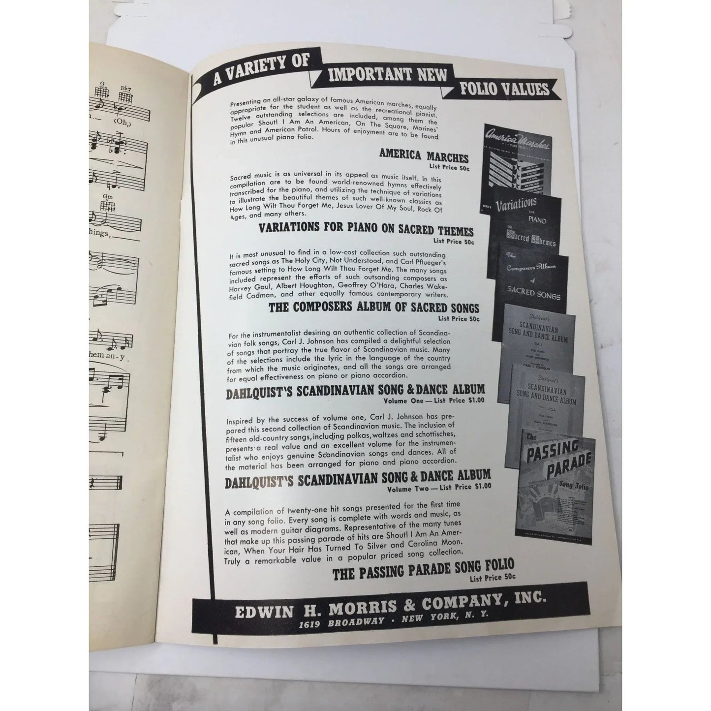 Morris Mayfair Song Folio No 1 Vintage Sheet Music - A+ Stuff - SHEET MUSIC - A+ Stuff