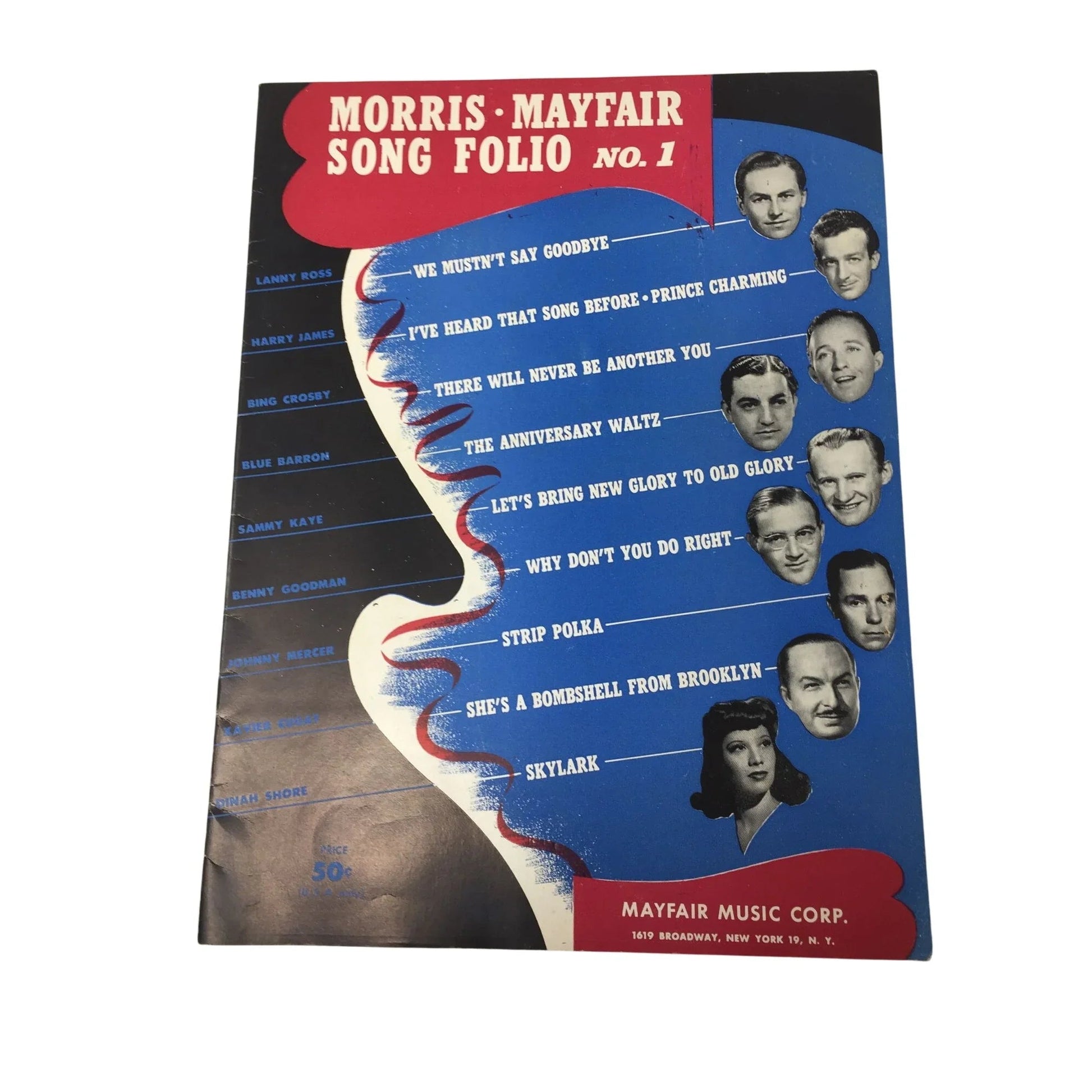 Morris Mayfair Song Folio No 1 Vintage Sheet Music - A+ Stuff - SHEET MUSIC - A+ Stuff
