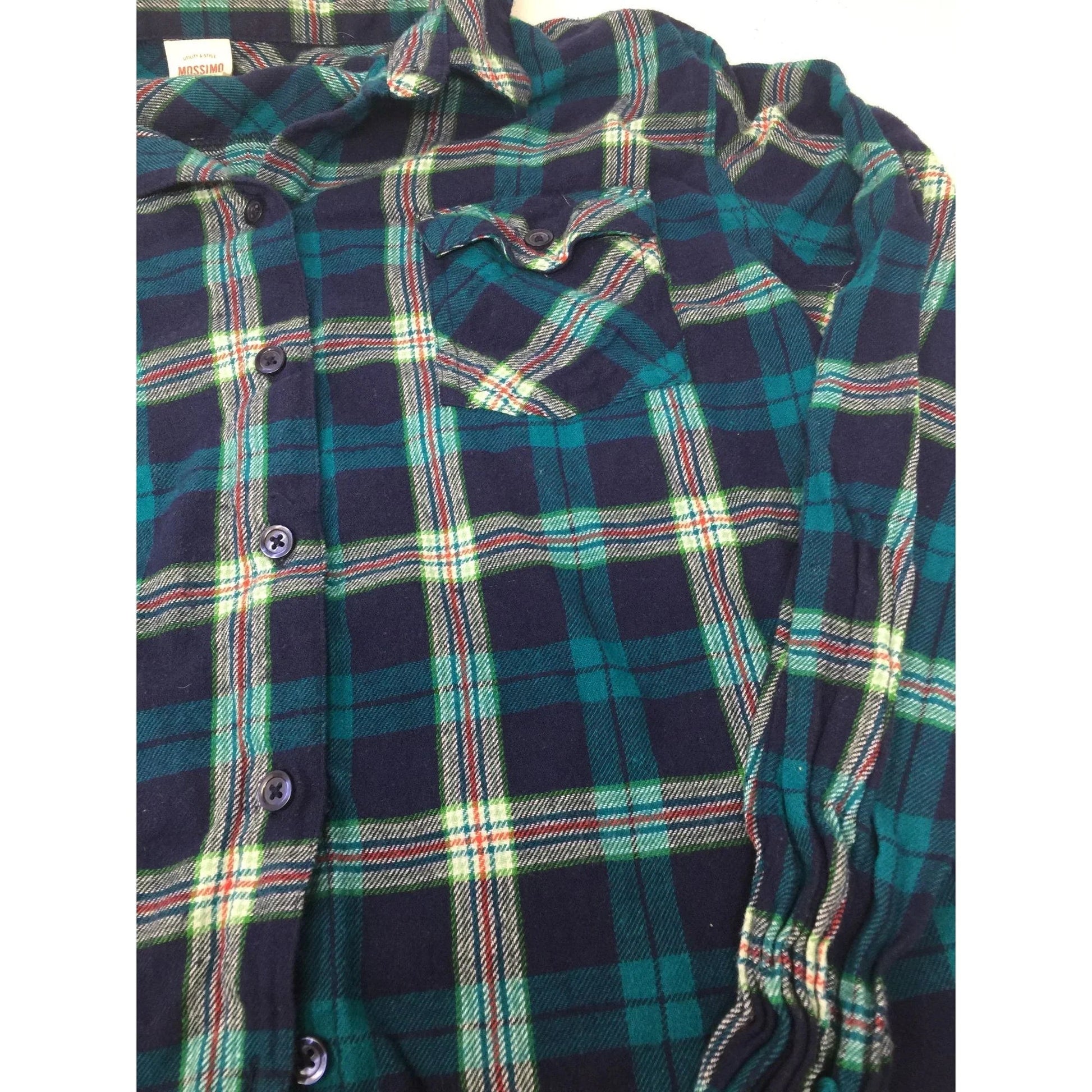 Mossimo Girl's Size XXL Long Sleeve Button Up Plaid Flannel Shirt with Collar - A+ Stuff - Shirts & Tops - A+ Stuff
