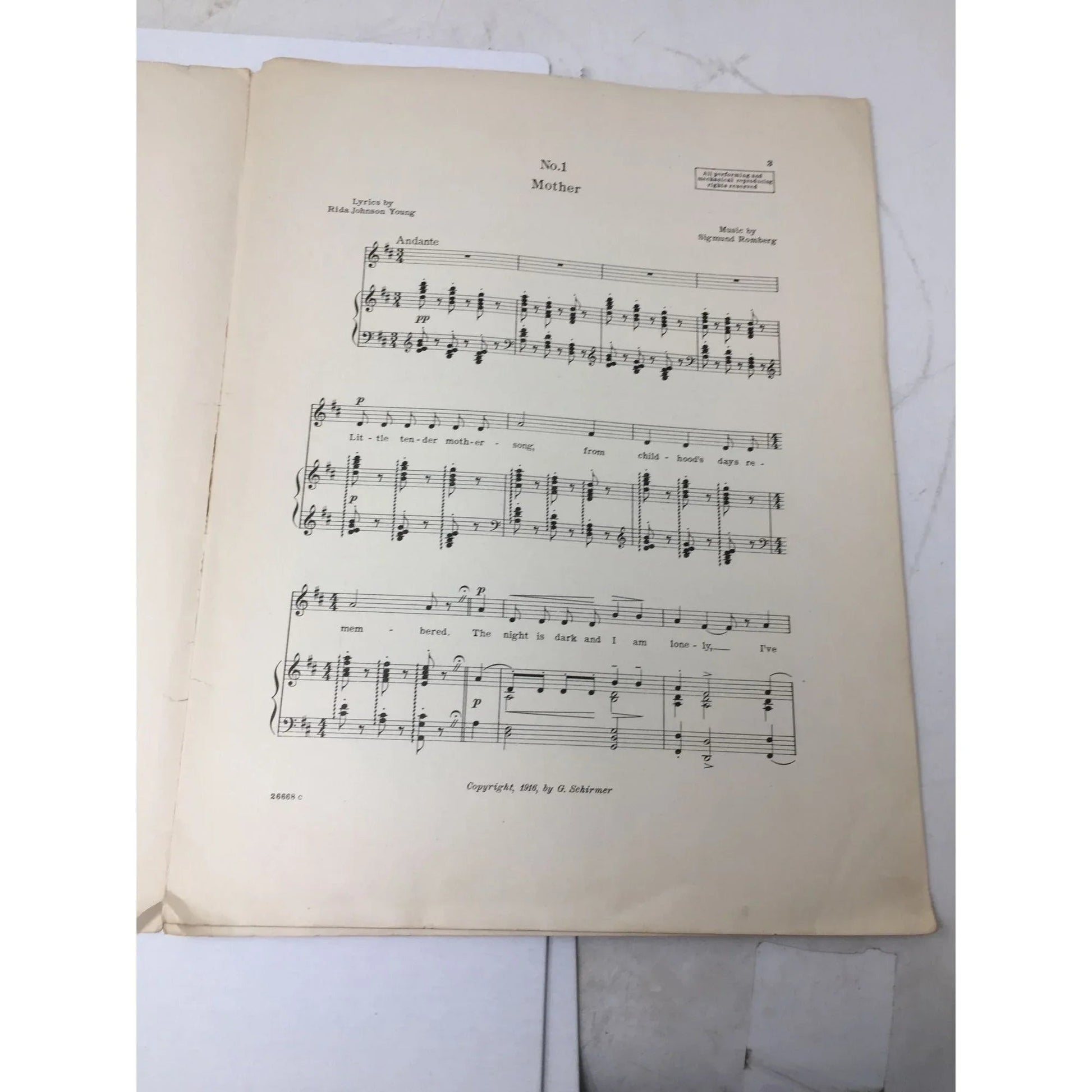 Mother - As Sung in ''Her Soldier Boy'' A Modern Musical Comedy - A+ Stuff - SHEET MUSIC - A+ Stuff