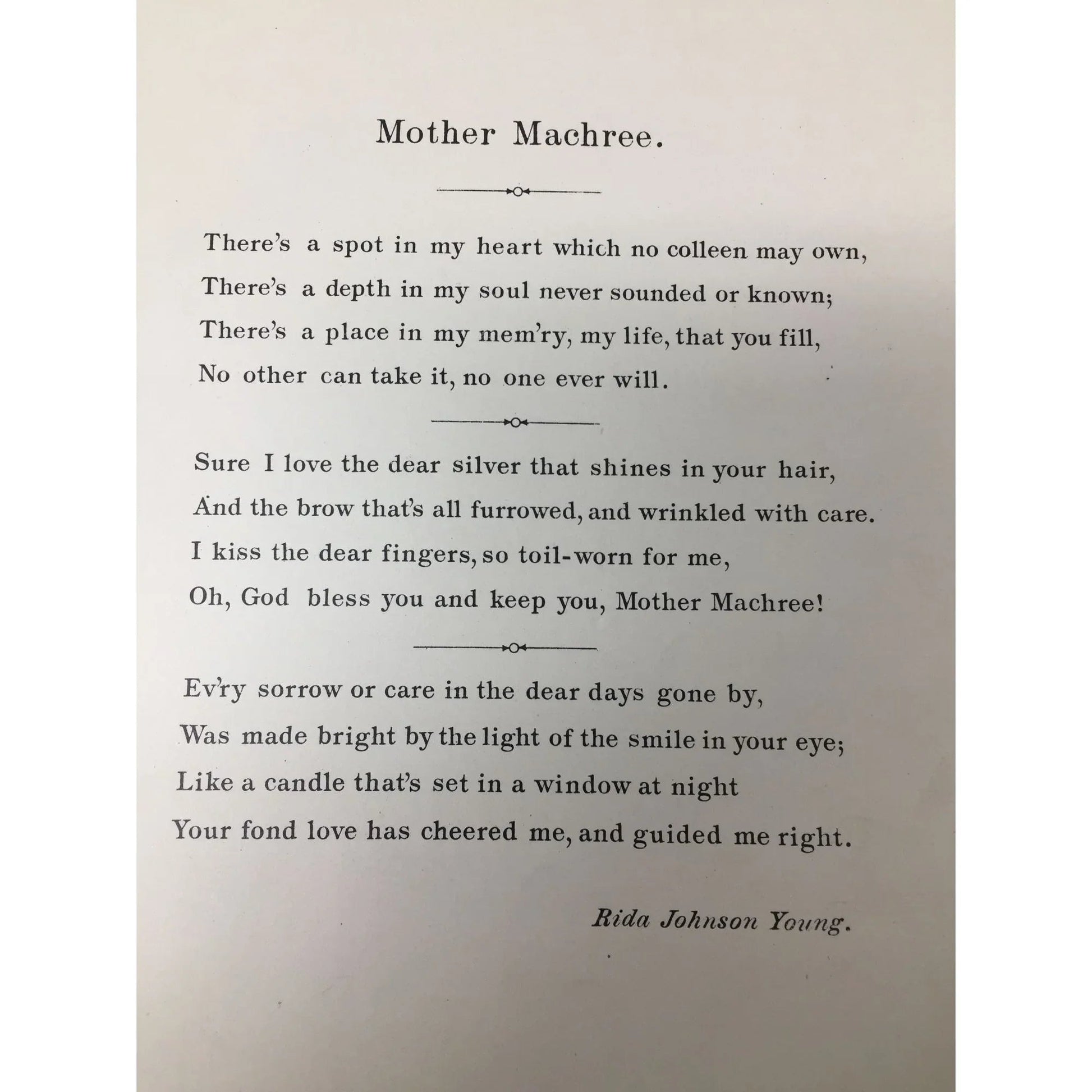 Mother Machree Song Vintage Sheet Music - A+ Stuff - SHEET MUSIC - A+ Stuff