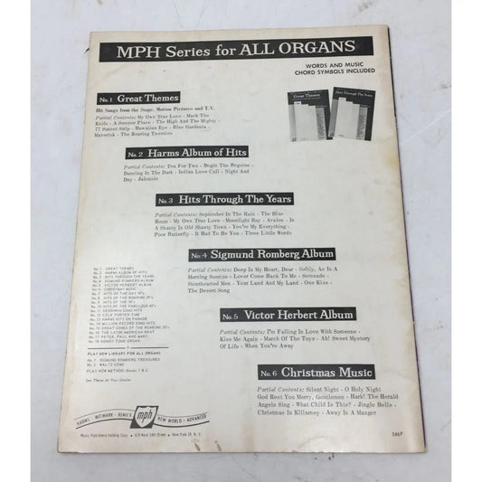 MPH Series for all Organs 10 Hits of the Fabulous 40's - A+ Stuff - Books - A+ Stuff