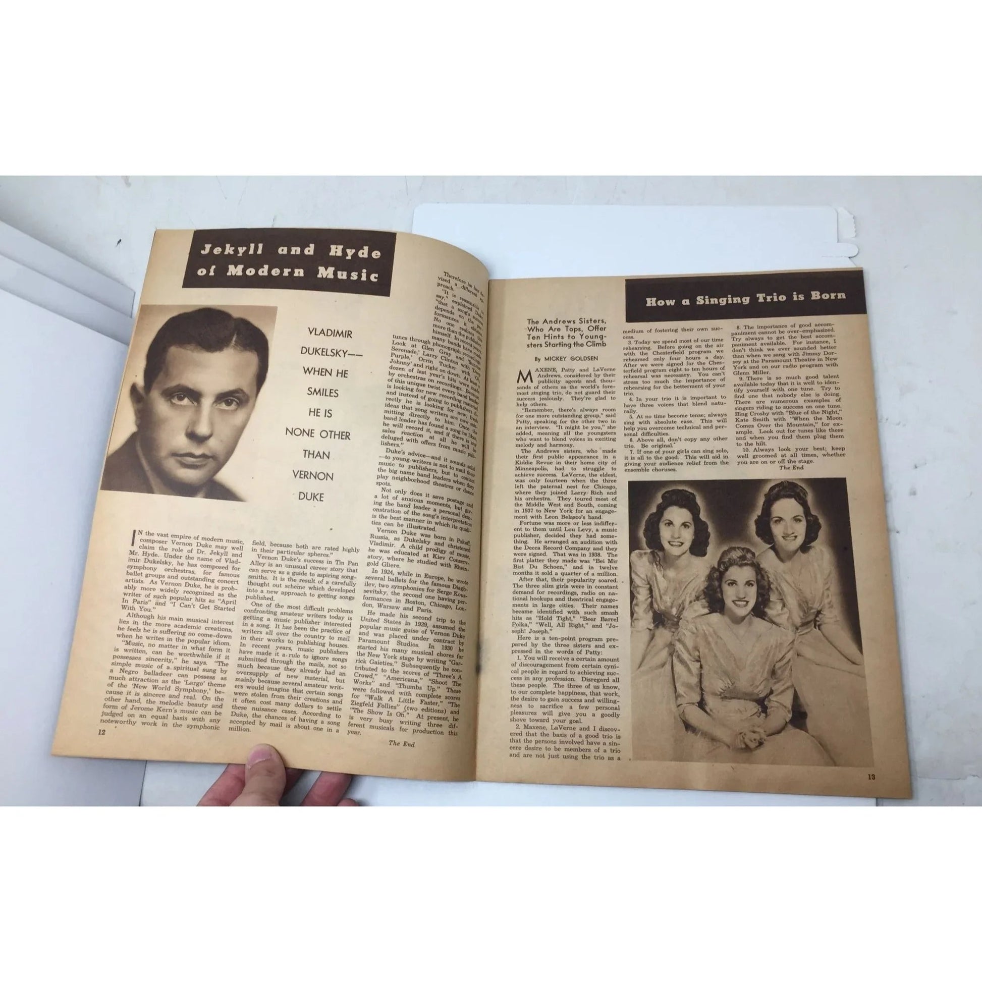 Music Makers Volume 1 No. 1 (May 1940) - A+ Stuff - Books - A+ Stuff