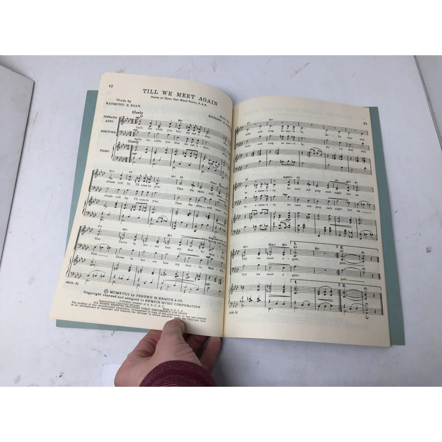 Music Memories for Today Choral adaptions by Harry Robert Wilson - A+ Stuff - SHEET MUSIC - A+ Stuff