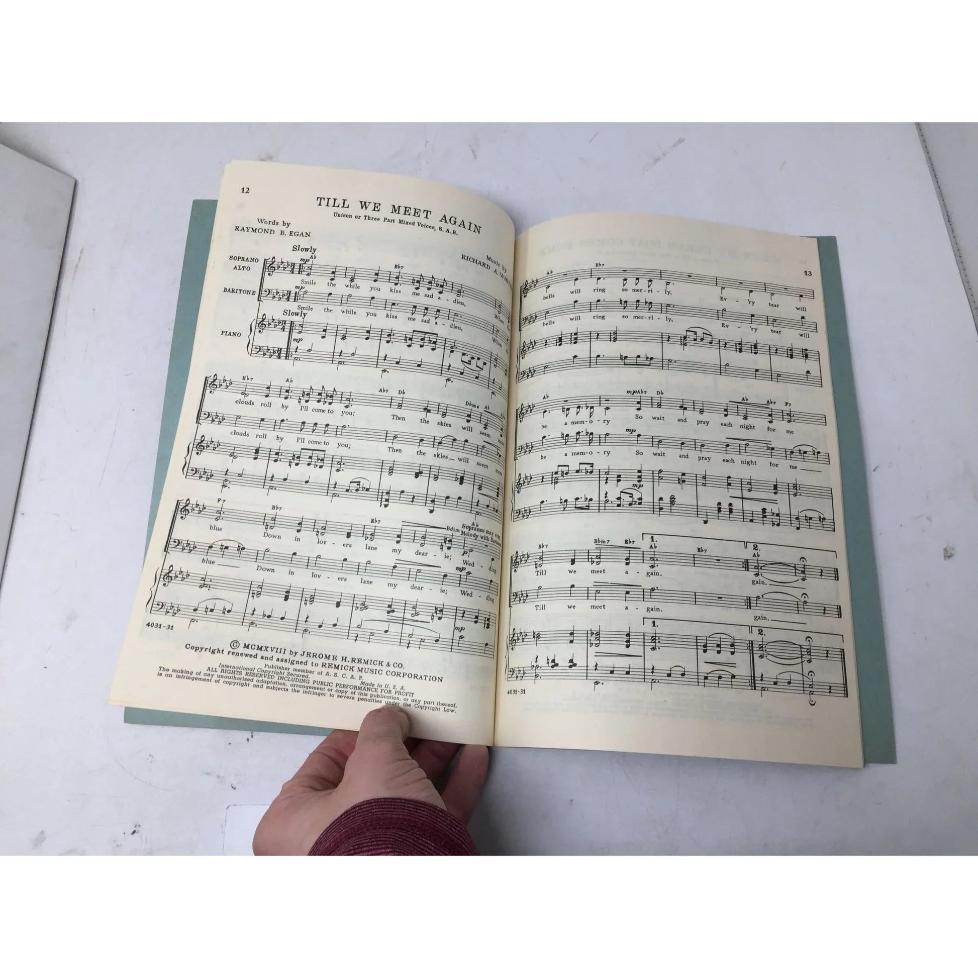 Music Memories for Today Choral adaptions by Harry Robert Wilson - A+ Stuff - SHEET MUSIC - A+ Stuff