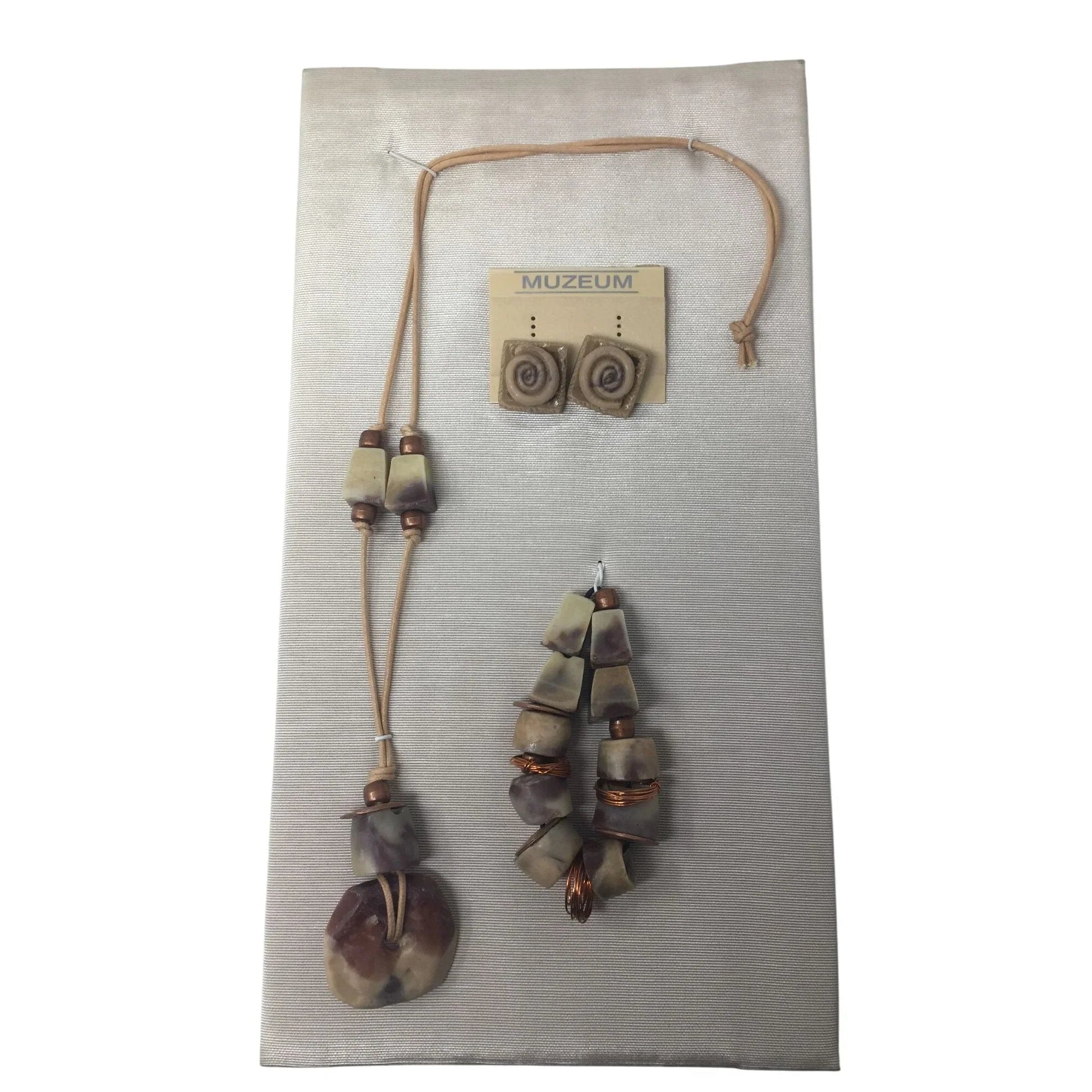 Muzeum Handcrafted Women's Necklace, Earrings and Bracelet - muzeum - Jewelry Set - A+ Stuff