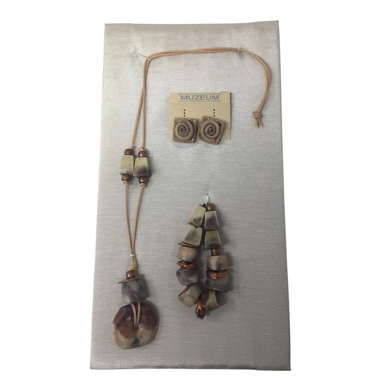 Muzeum Handcrafted Women's Necklace, Earrings and Bracelet - muzeum - Jewelry Set - A+ Stuff