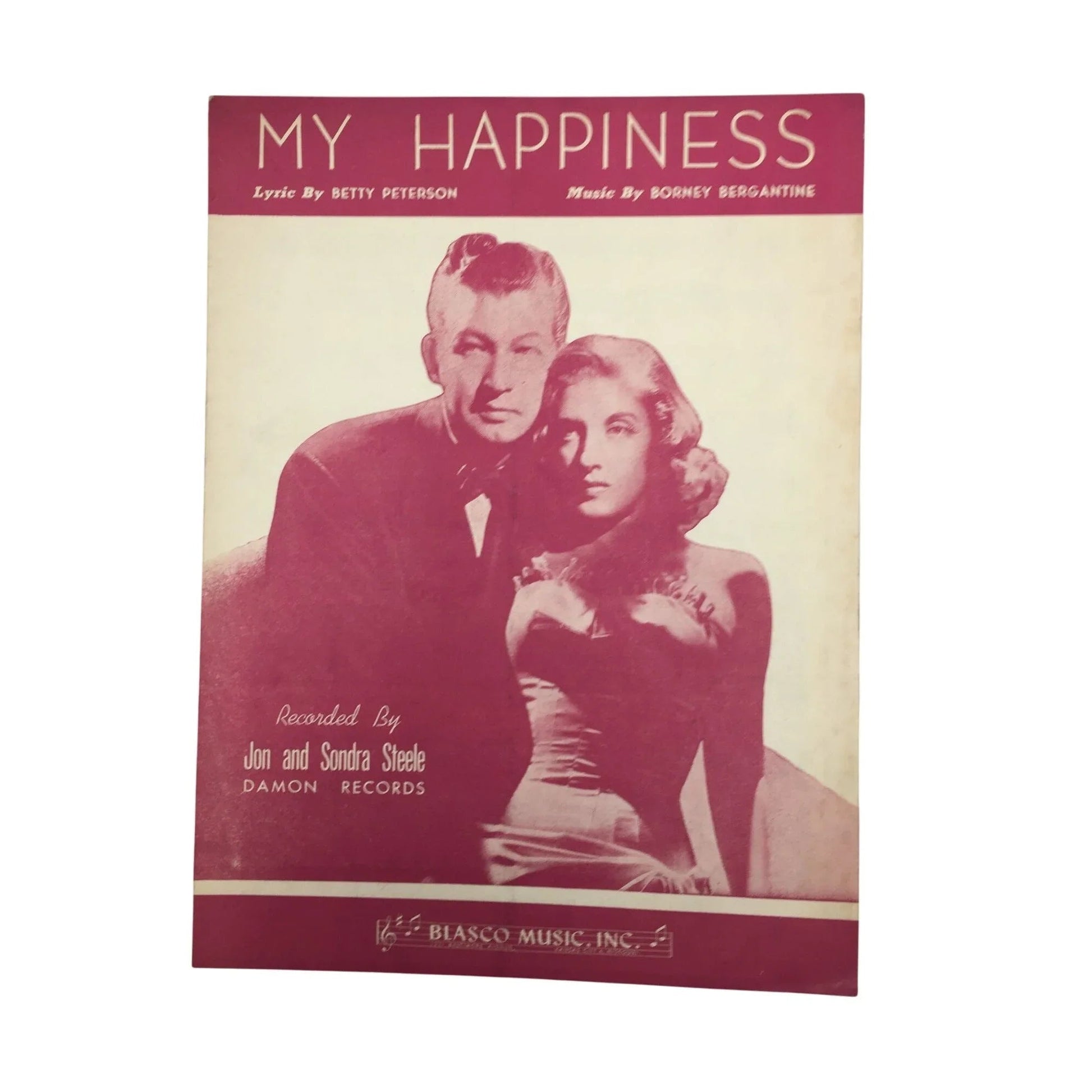 "My Happiness" Sheet Music Book by Betty Peterson and Borney Bergantine - A+ Stuff - Sheet Music - A+ Stuff