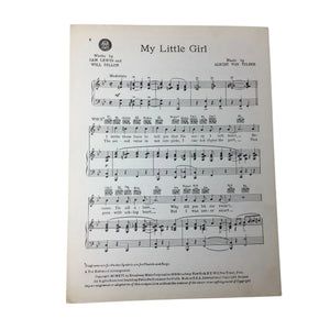 ''My Little Girl'' by Sam Lewis, Will Dillon, and Albert Von Tilzer