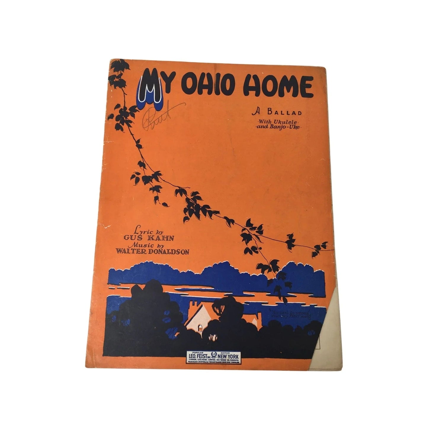''MY OHIO HOME'' A BALLAD WITH UKULELE AND BANJO UKE - A+ Stuff - SHEET MUSIC - A+ Stuff
