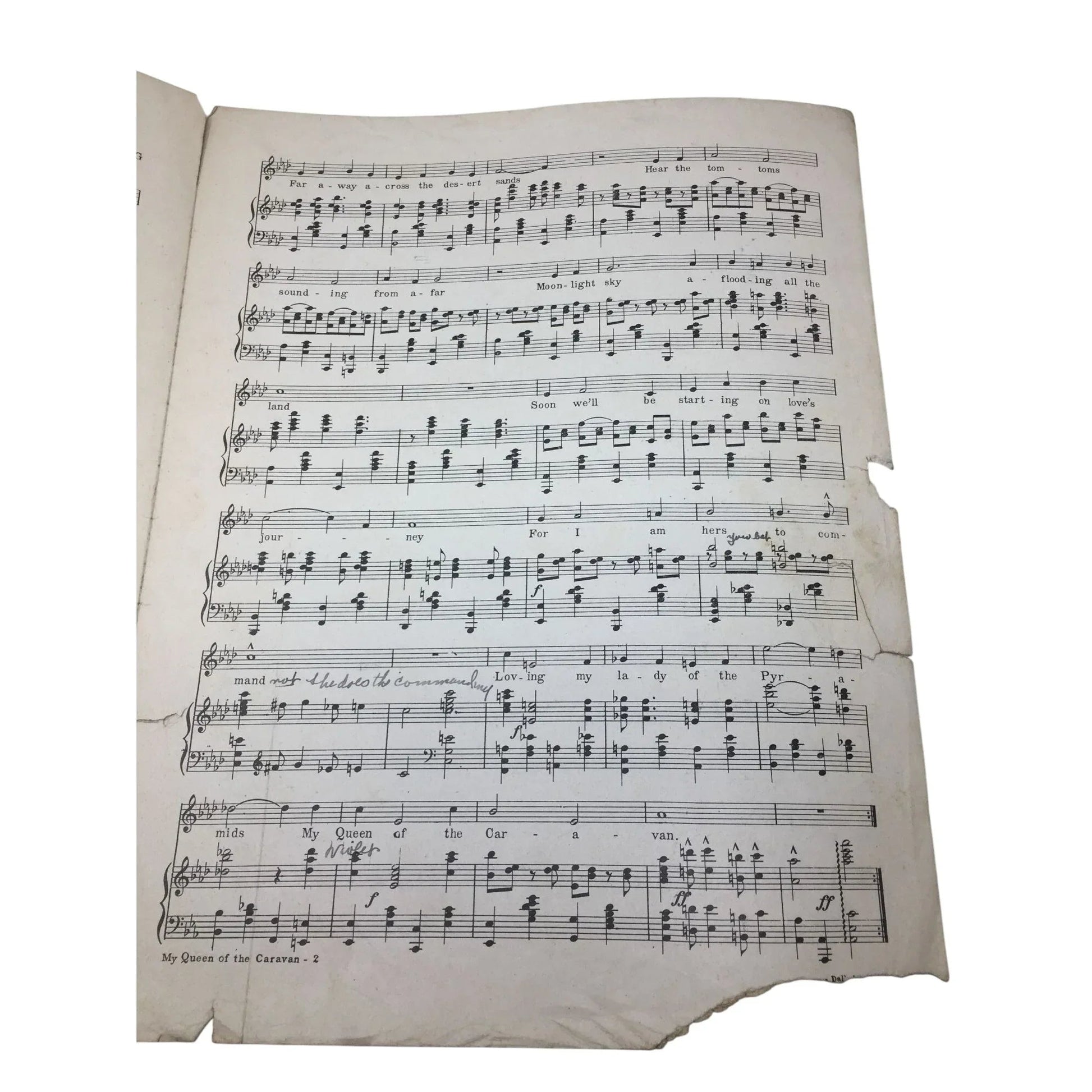''My Queen of the Caravan (An Egyptian Love Song)'' Sheet music - A+ Stuff - SHEET MUSIC - A+ Stuff