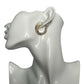 Vintage Yves Saint Laurent Signed 925 Sterling Silver Modernist Ribbed "Shrimp" Clip On Hoop Earrings Yves Saint Laurent (YSL)  A+ Stuff Earrings