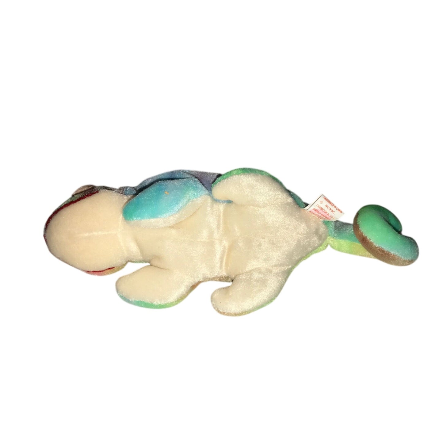 Retired 1997 Pastel Iggy the Iguana Beanie Baby TY Beanie Baby  A+ Stuff Plush Toys / Stuffed Animals