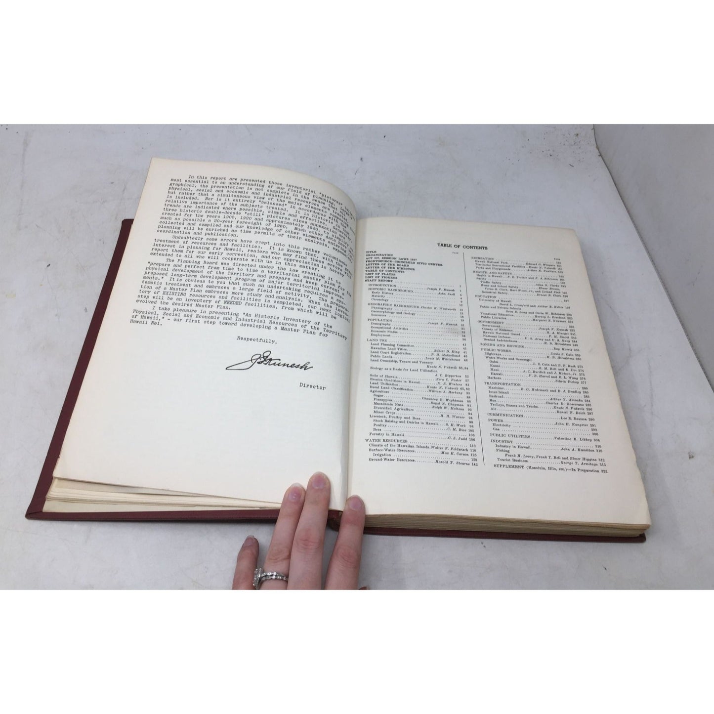 Vintage Copy of the Hawaii Territorial Planning Board First Progress Report Unbranded  A+ Stuff books