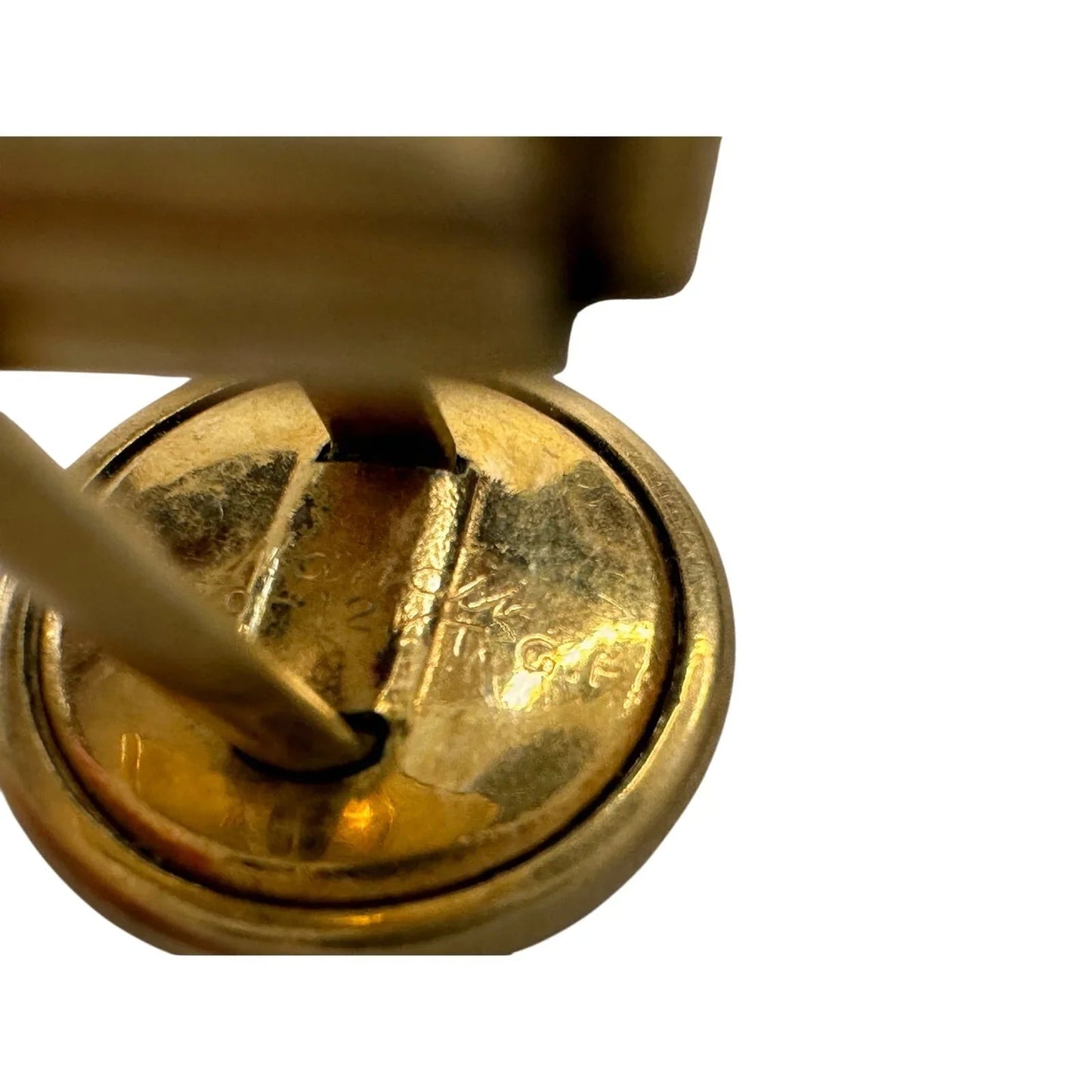 Nanasi 12kt Gold Filled Men's Cufflinks - Script EB Initials etched on front - Nanasi - Cufflinks - A+ Stuff