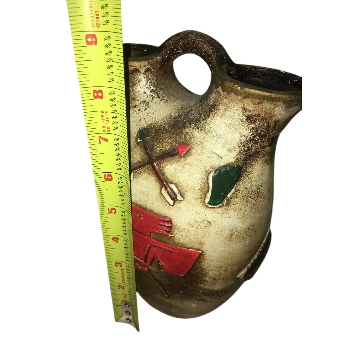 Native American Style Ceramic Wedding Vase - Vintage Art Pottery - Unbranded - Vase or Holder - A+ Stuff