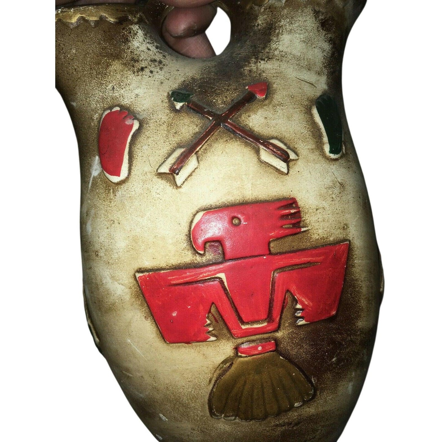 Native American Style Ceramic Wedding Vase - Vintage Art Pottery - Unbranded - Vase or Holder - A+ Stuff