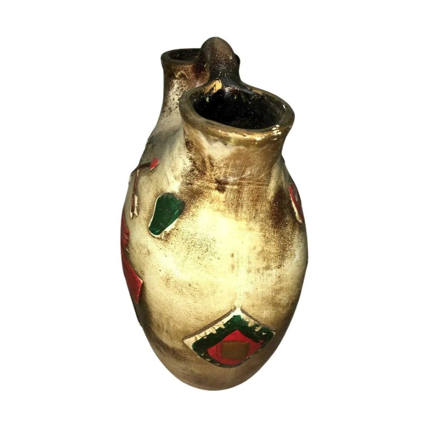Native American Style Ceramic Wedding Vase - Vintage Art Pottery - Unbranded - Vase or Holder - A+ Stuff