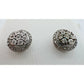 Natural Diamond Halo Stud Earrings in Sterling Silver - A+ Stuff