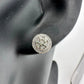 Natural Diamond Halo Stud Earrings in Sterling Silver - A+ Stuff