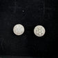 Natural Diamond Halo Stud Earrings in Sterling Silver - A+ Stuff