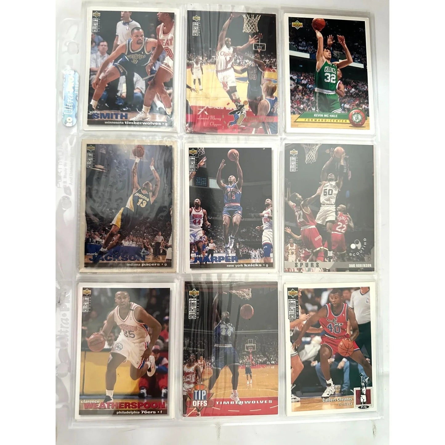 NBA Basketball Trading Cards Collection Featuring Players & Teams From 1990s With Original Sleeves & Assorted Brands - SkyBox, Upper Deck, Fleer, Topps - A+ Stuff