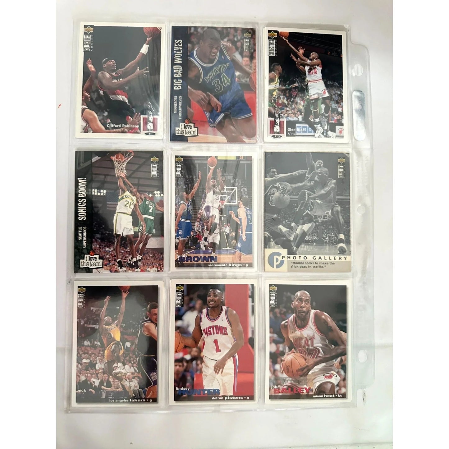 NBA Basketball Trading Cards Collection Featuring Players & Teams From 1990s With Original Sleeves & Assorted Brands - SkyBox, Upper Deck, Fleer, Topps - A+ Stuff