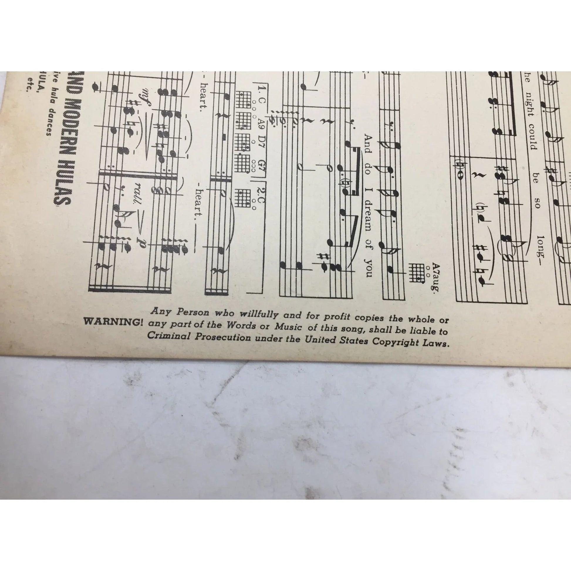 NEVER A DAY GOES BY Vintage sheet music - A+ Stuff - SHEET MUSIC - A+ Stuff