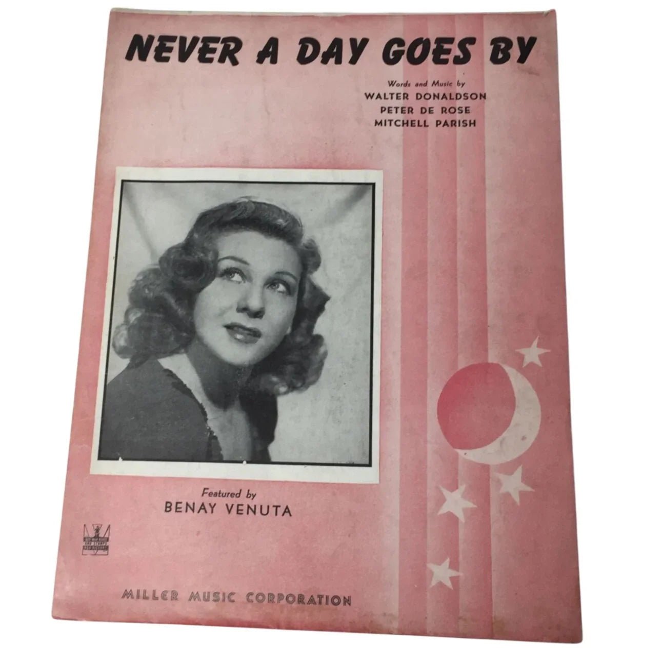 NEVER A DAY GOES BY Vintage sheet music - A+ Stuff - SHEET MUSIC - A+ Stuff
