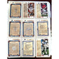NFL Footbal Trading Cards - Various Years & Brands - 4 Binder Pages (front & back) - Upper Deck, Topps, Score, NFL Pro Set - Sports Collectibles - A+ Stuff
