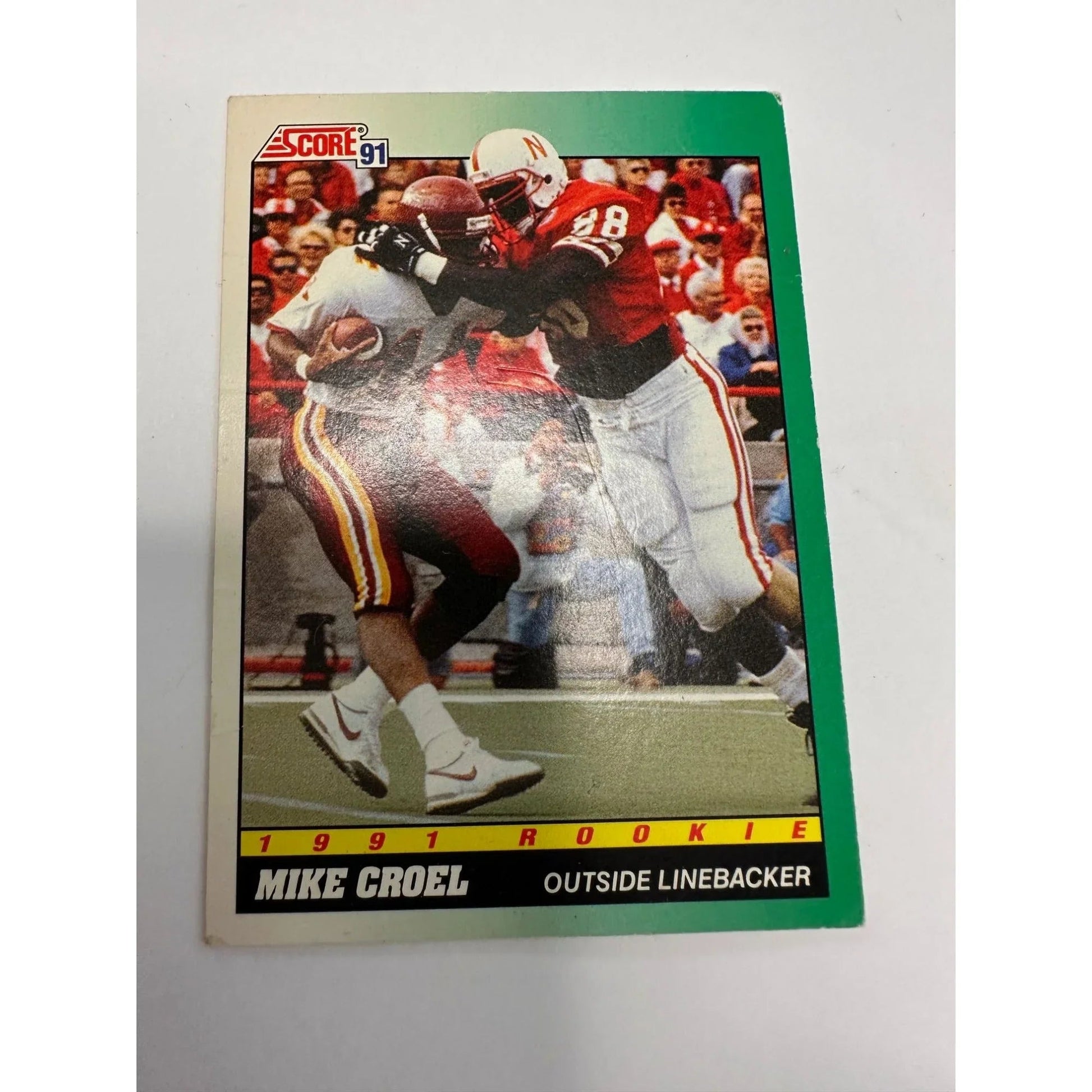 NFL Footbal Trading Cards - Various Years & Brands - 4 Binder Pages (front & back) - Upper Deck, Topps, Score, NFL Pro Set - Sports Collectibles - A+ Stuff
