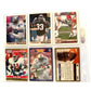 NFL Footbal Trading Cards - Various Years & Brands - 4 Binder Pages (front & back) - Upper Deck, Topps, Score, NFL Pro Set - Sports Collectibles - A+ Stuff