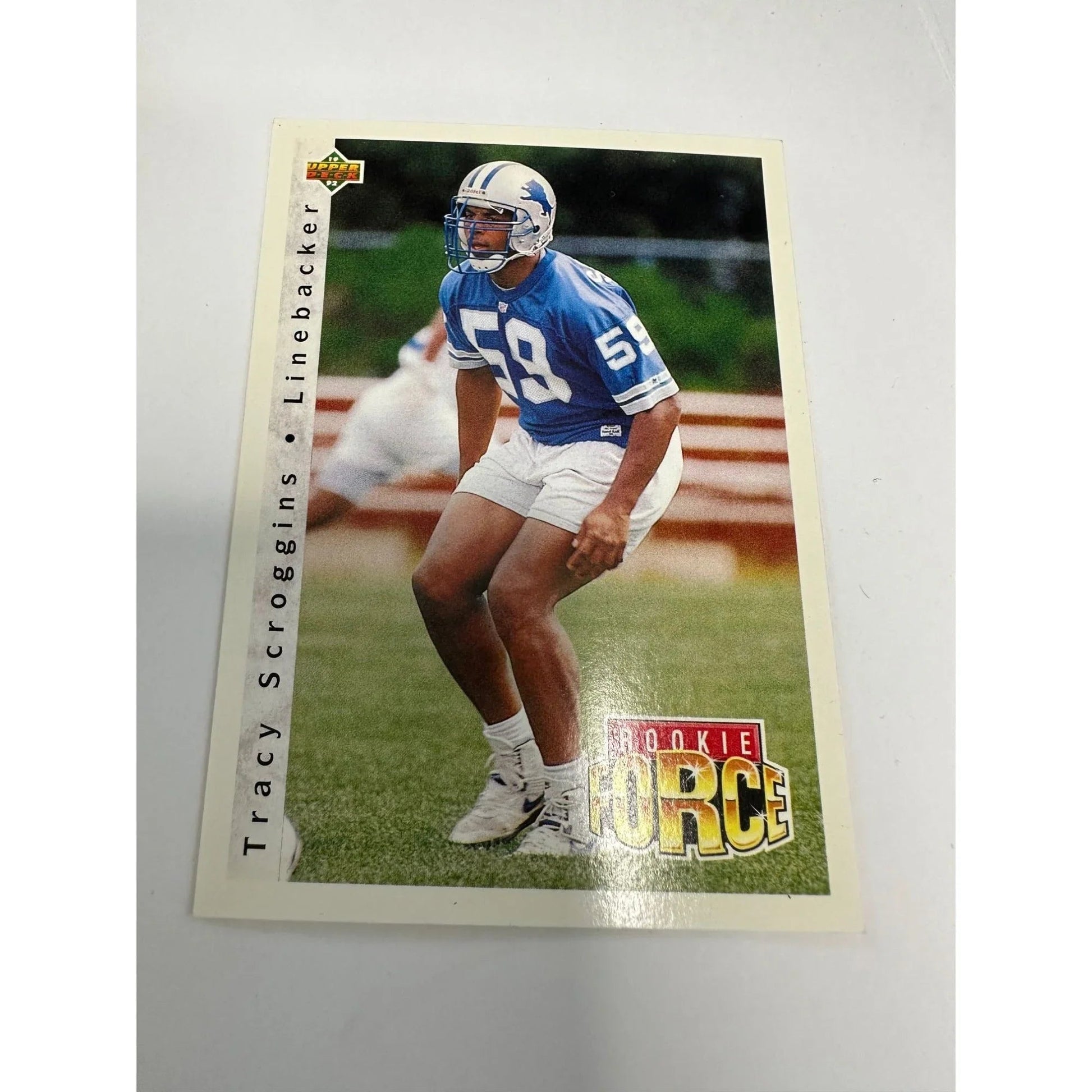 NFL Footbal Trading Cards - Various Years & Brands - 4 Binder Pages (front & back) - Upper Deck, Topps, Score, NFL Pro Set - Sports Collectibles - A+ Stuff