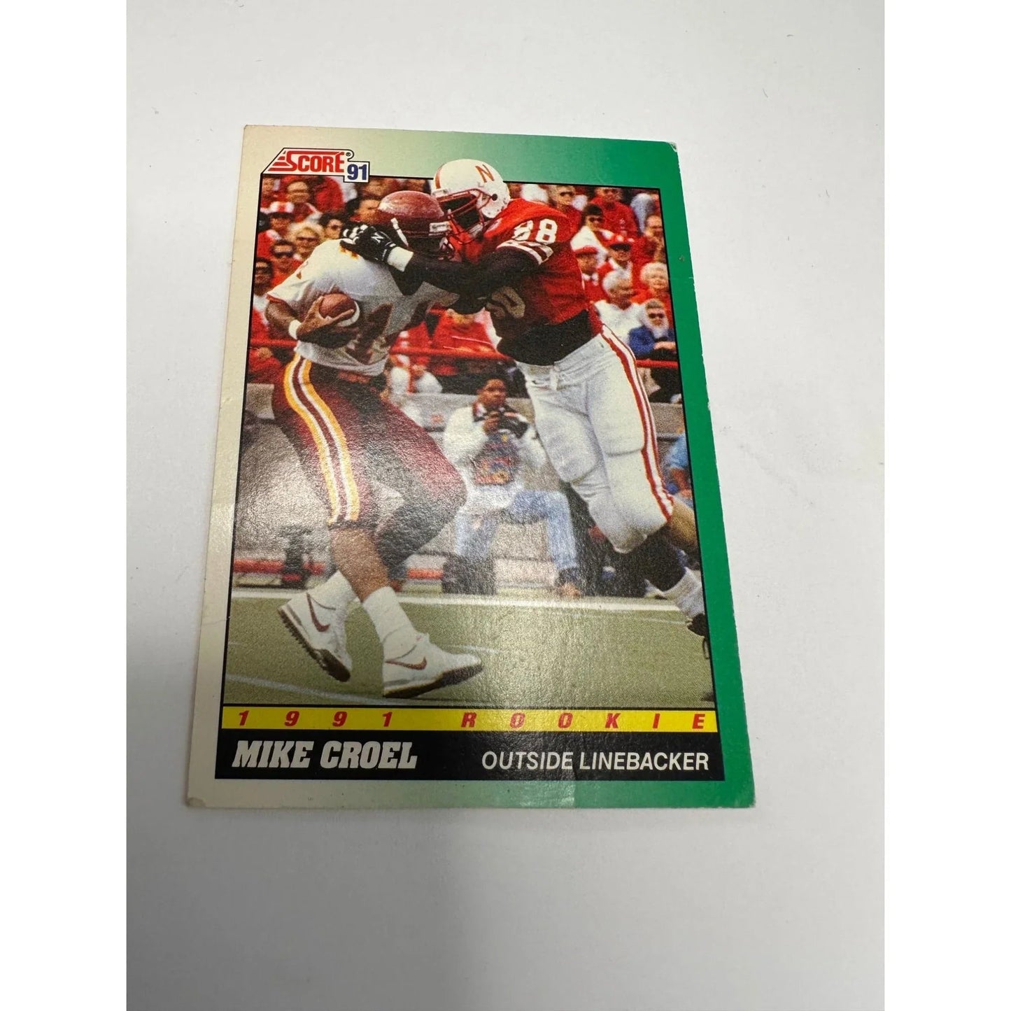 NFL Footbal Trading Cards - Various Years & Brands - 4 Binder Pages (front & back) - Upper Deck, Topps, Score, NFL Pro Set - Sports Collectibles - A+ Stuff