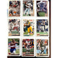 NFL Footbal Trading Cards - Various Years & Brands - 4 Binder Pages (front & back) - Upper Deck, Topps, Score, NFL Pro Set - Sports Collectibles - A+ Stuff
