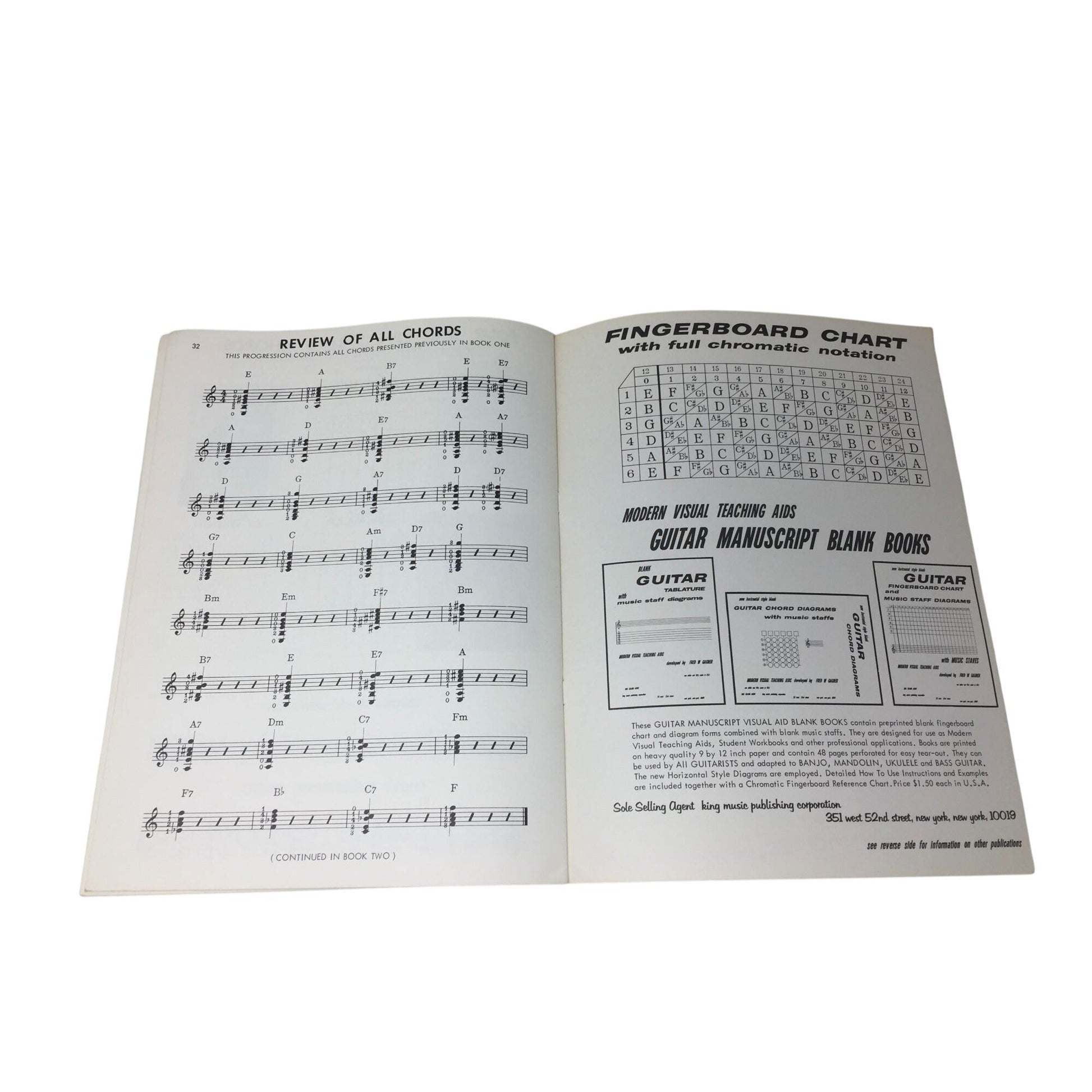 "Gaguer Contemporary Modern Guitar Chord System" book A+ Stuff  A+ Stuff Sheet Music