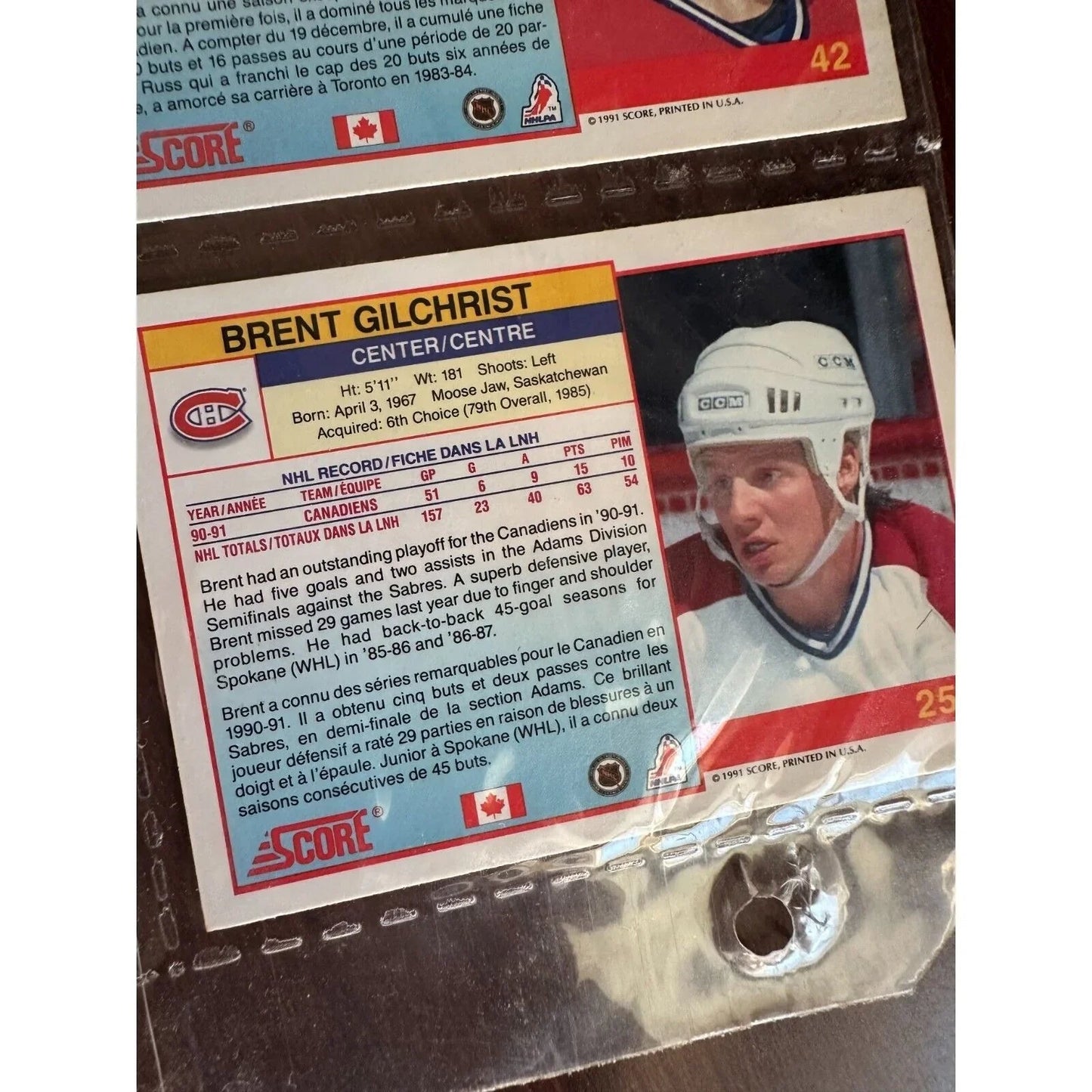 NHL Hockey Card Lot - 1991 Score Cards and One NHL Pro Set with Trophy - A+ Stuff - Collectible Trading Cards - A+ Stuff