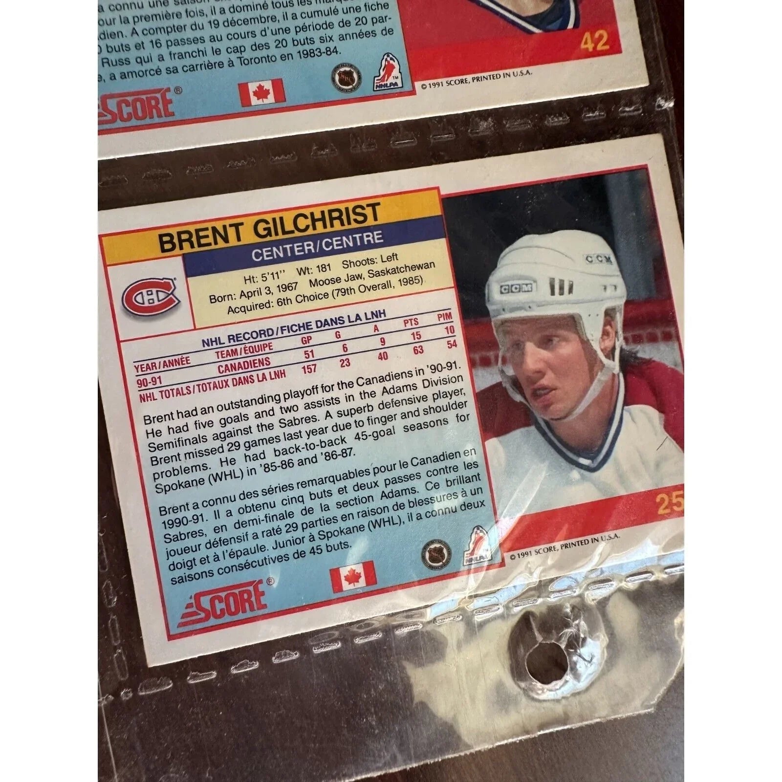 NHL Hockey Card Lot - 1991 Score Cards and One NHL Pro Set with Trophy - A+ Stuff - Collectible Trading Cards - A+ Stuff